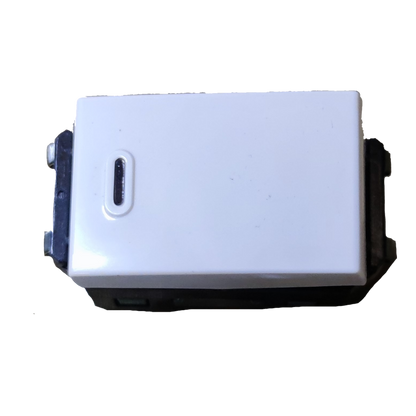 Panasonic white rectangular 1 way switch module with indicator light 1 Way Switch Wide Series WEG5001K-5