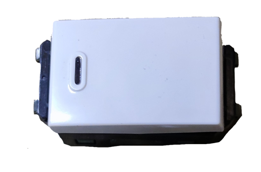Panasonic white rectangular 1 way switch module with indicator light 1 Way Switch Wide Series WEG5001K-5