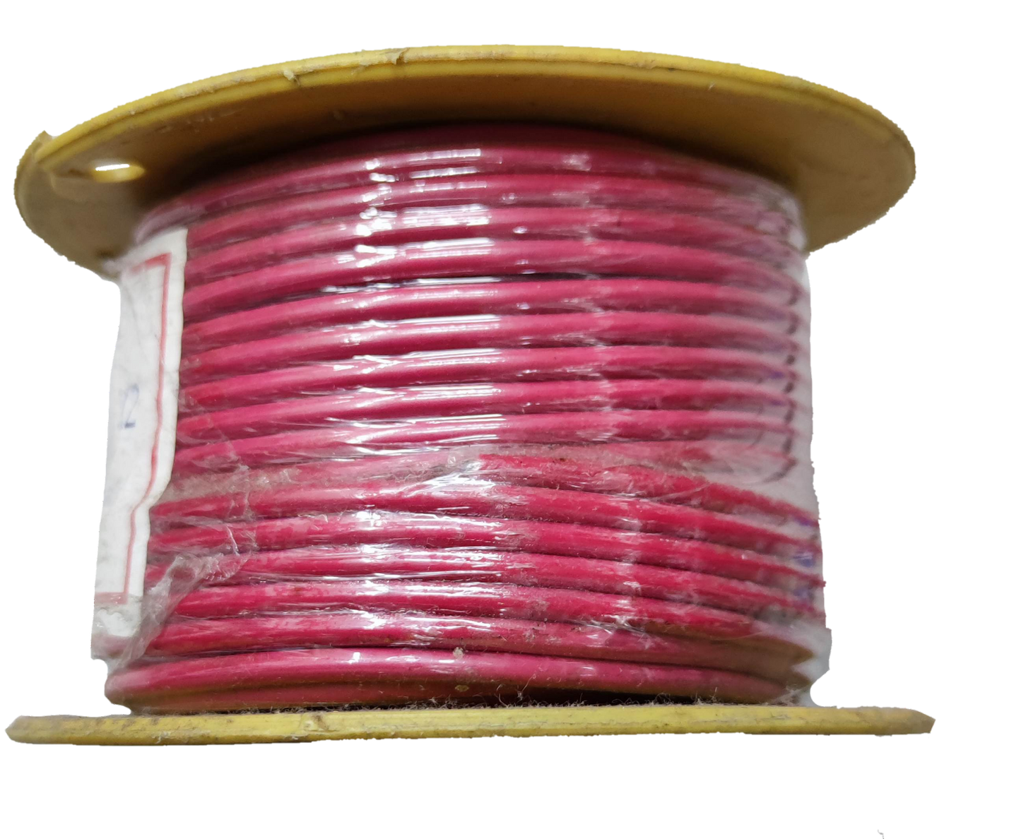 Winflex Auto Wire 14 AWG red spool wire wrapped in plastic on cardboard reel