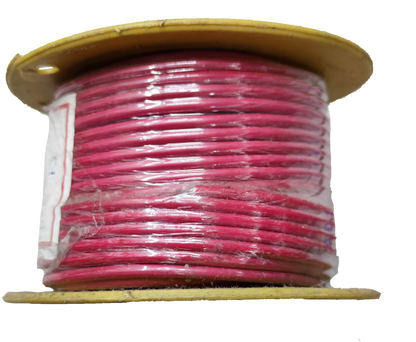 Winflex Auto Wire 14 AWG red spool wire wrapped in plastic on cardboard reel