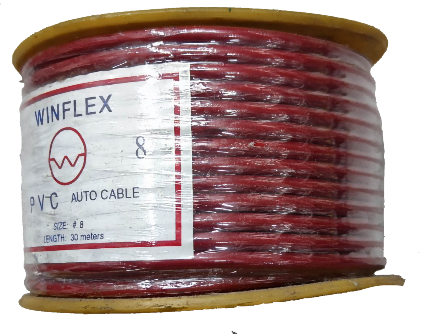 Winflex Auto Wire 14 AWG red PVC insulated automotive cable on spool 30 meters long