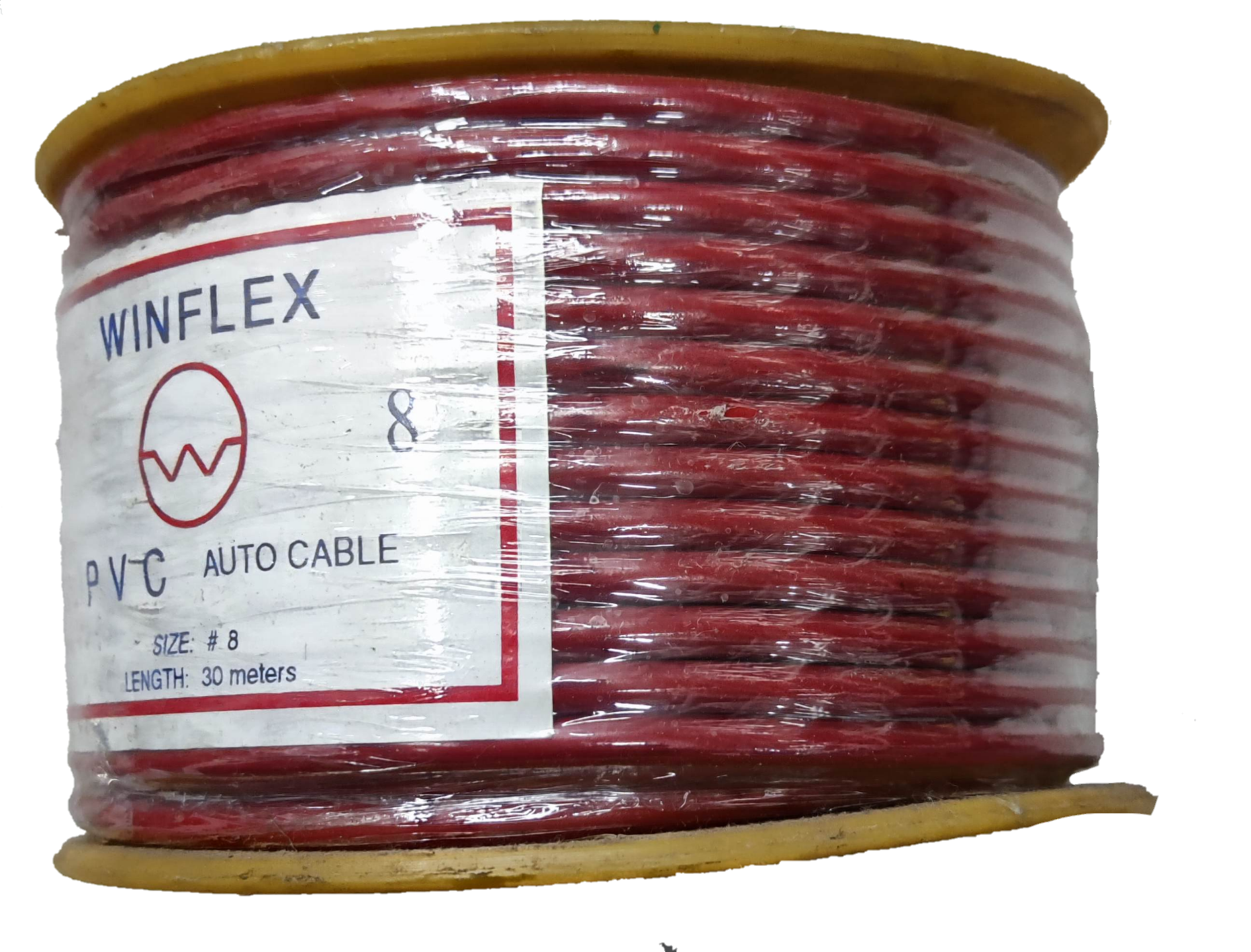 Winflex Auto Wire 14 AWG red PVC insulated automotive cable on spool 30 meters long