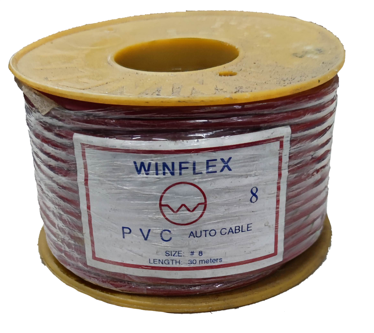 Winflex Auto Wire 14 AWG red PVC insulated automotive cable on spool 30 meters length