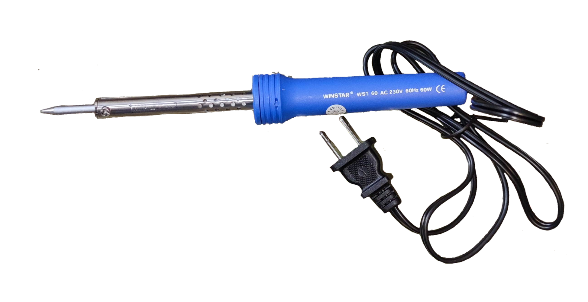 Winstar 60W Soldering Iron 220V with blue handle and electric plug for precise soldering tasks