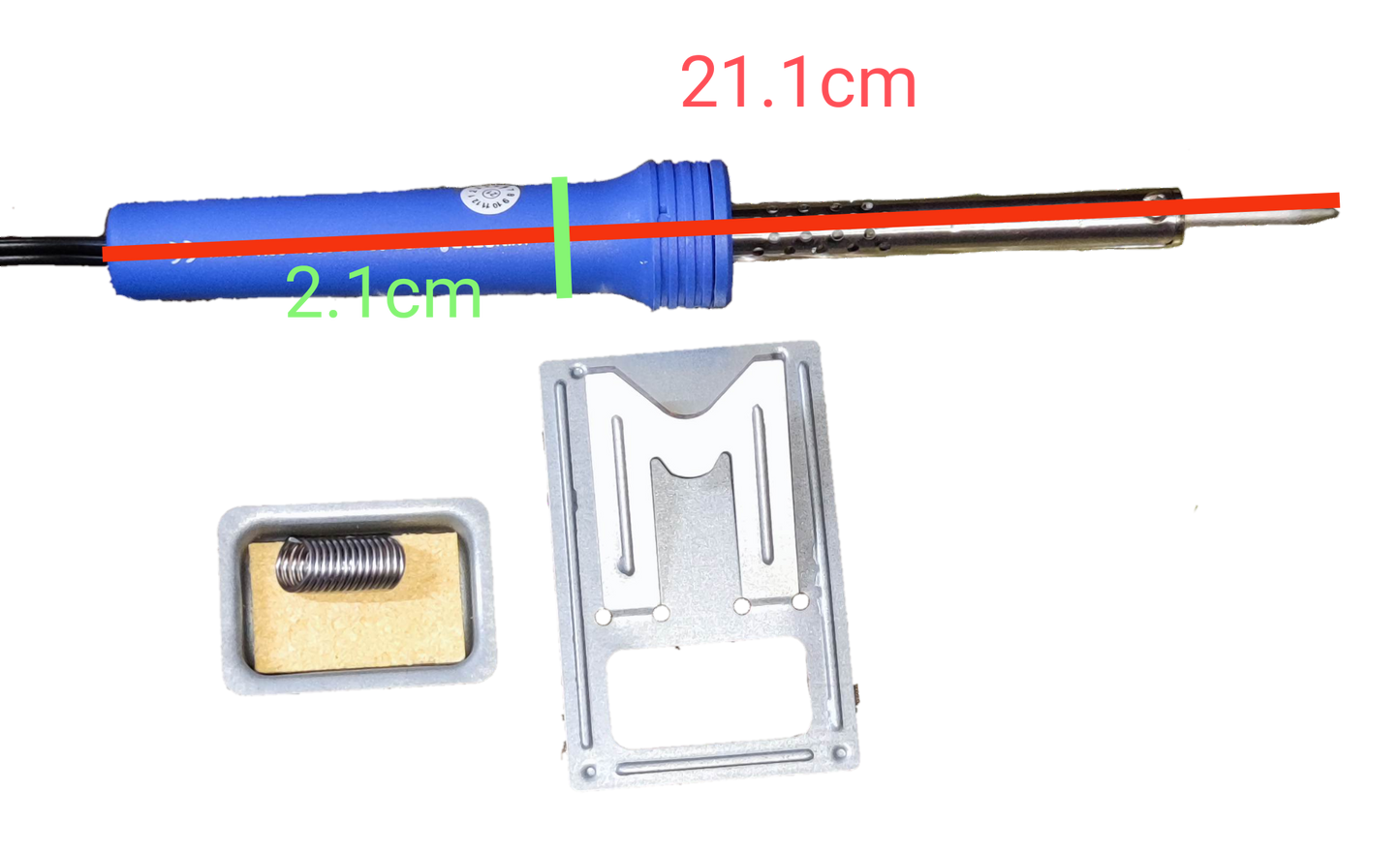Winstar 60W Soldering Iron 220V with blue handle and metal stand for electronic soldering