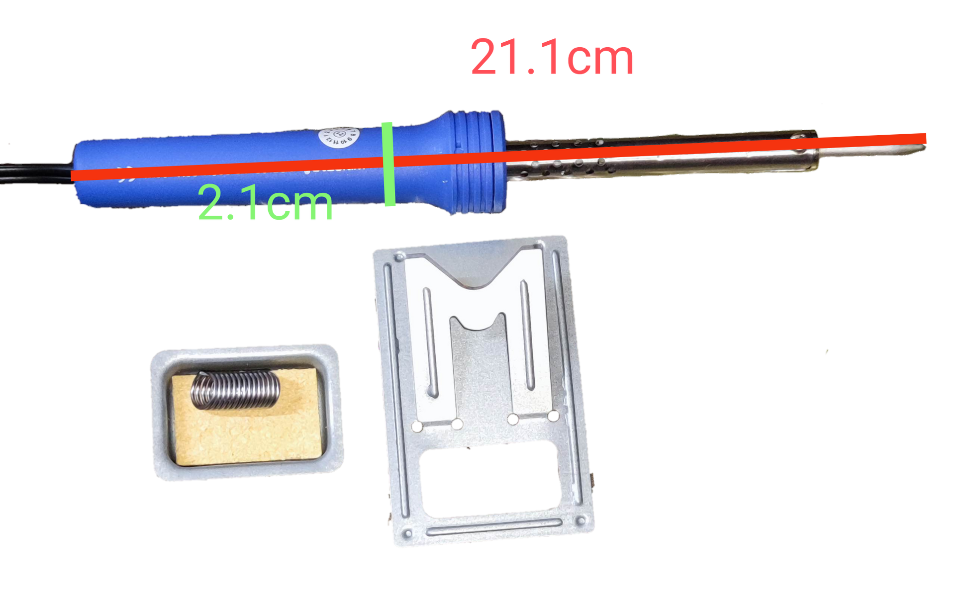 Winstar 60W Soldering Iron 220V with blue handle and metal stand for electronic soldering