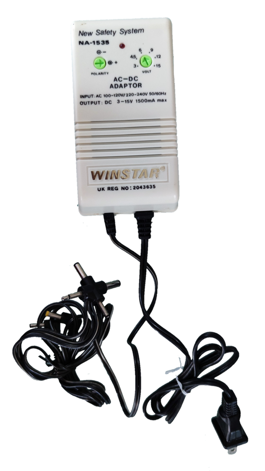 Electx Electrical Supply AC DC adaptor 1500mA power adaptor with UK plug and multiple cables