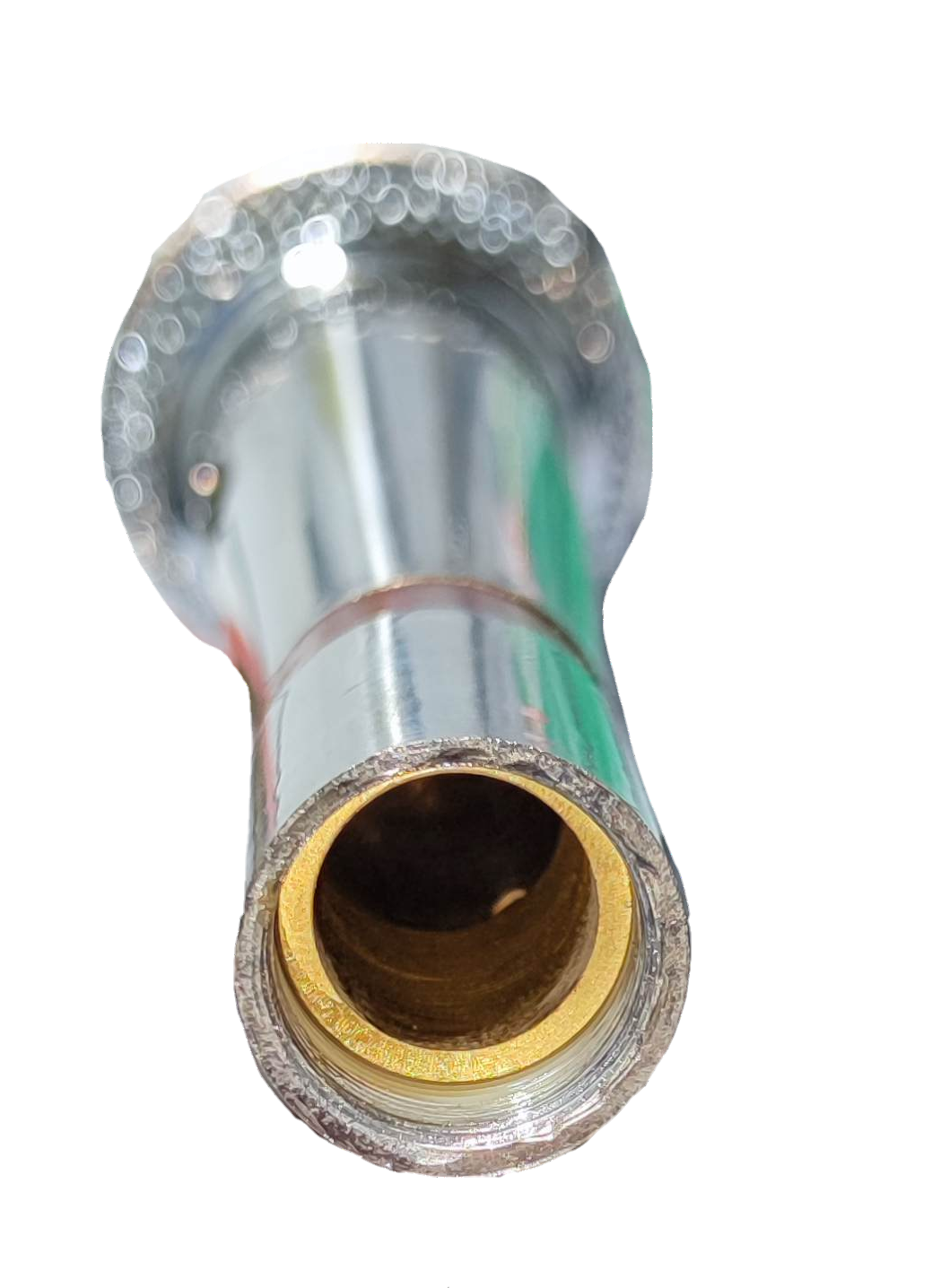 Sherman wireless microphone radio frequency input connector with metal and gold-plated details