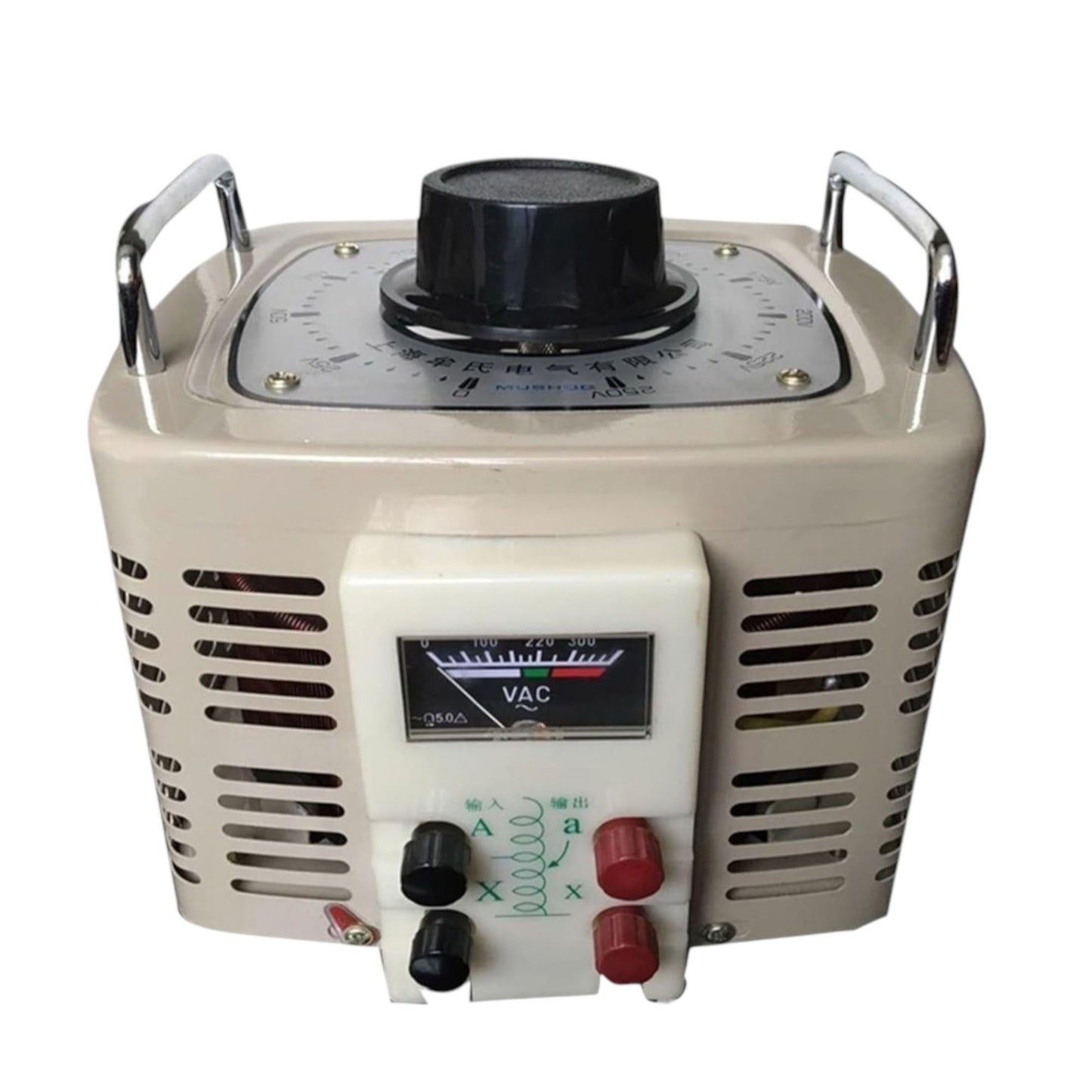 Wixim 5000W Variac 220V Input 0-250V variable transformer with knob and voltage meter