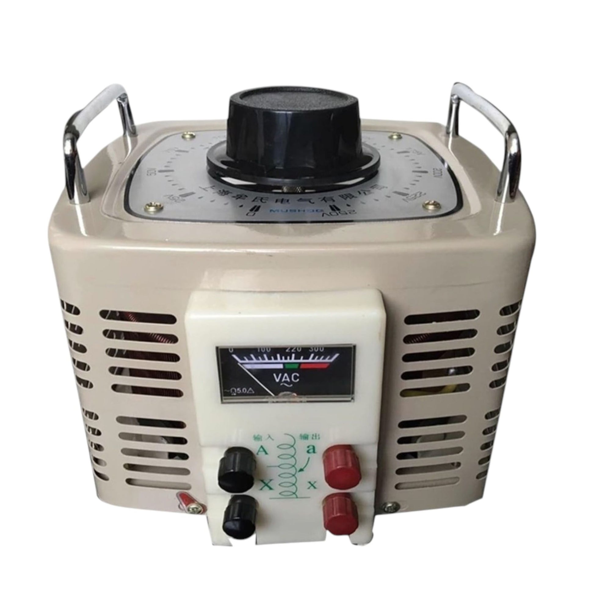Wixim 5000W Variac 220V Input 0-250V variable transformer with knob and voltage meter