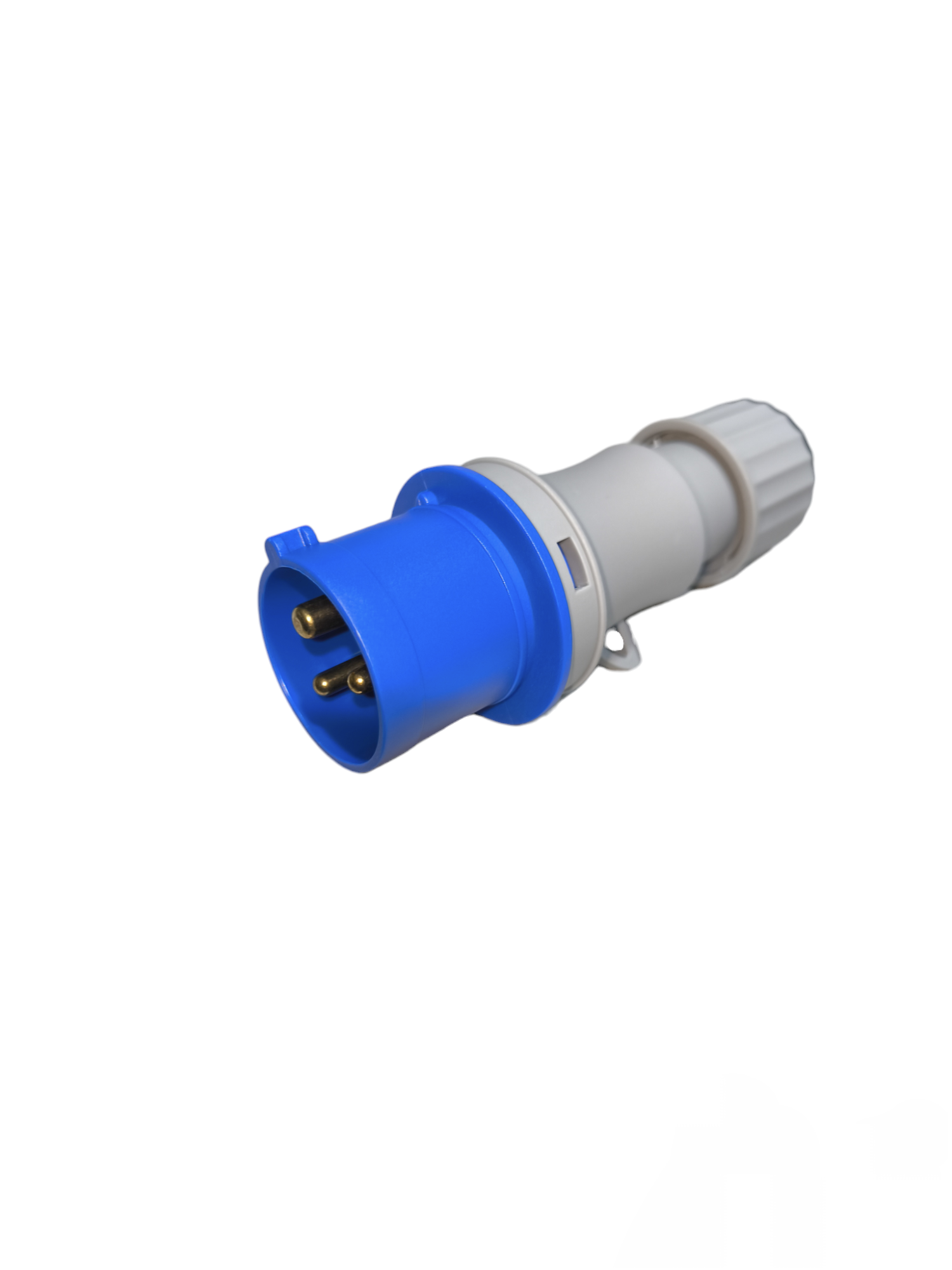 Wixim industrial plug 220V blue and gray electrical connector with three prongs for heavy-duty use