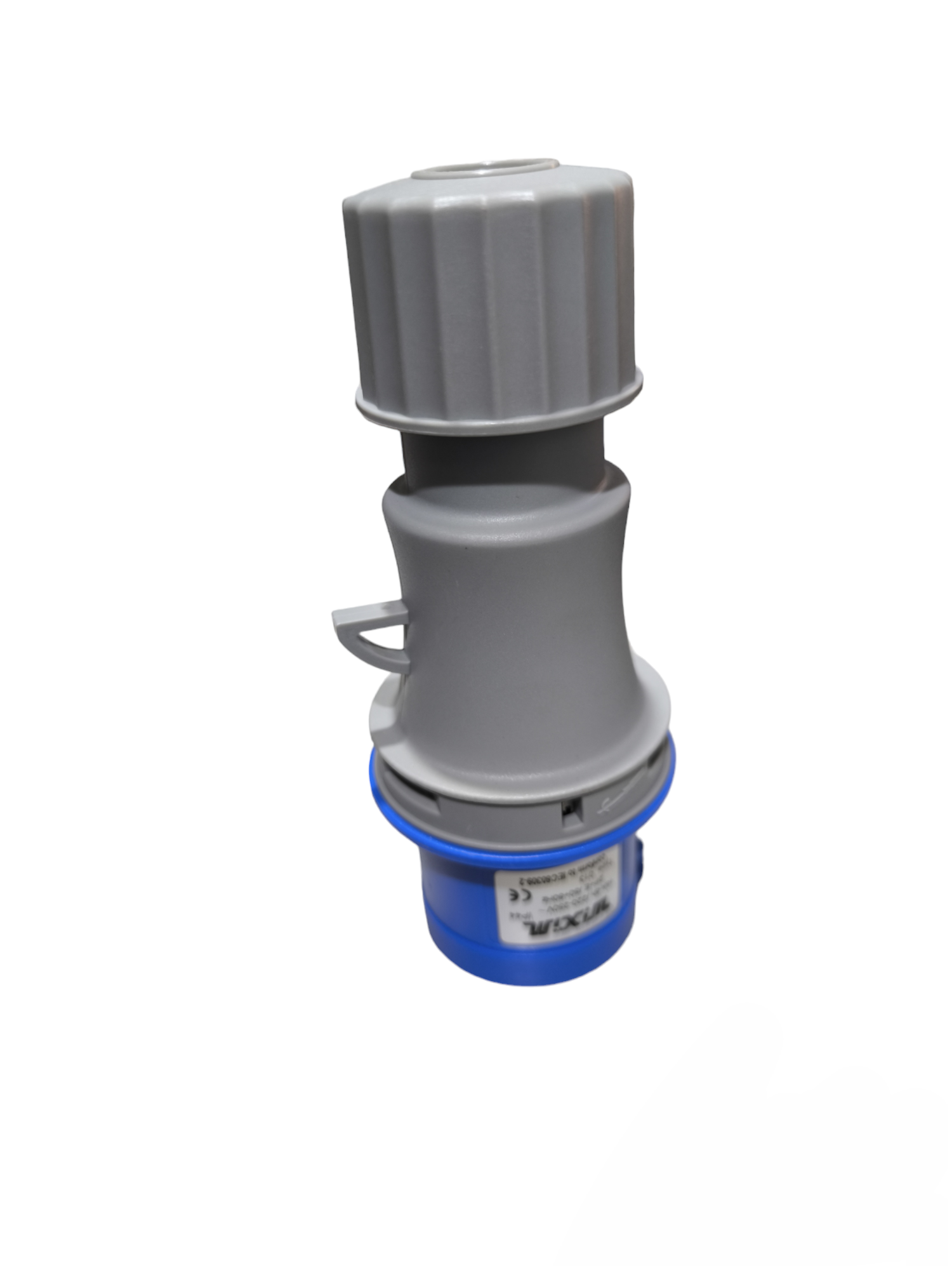 Wixim Industrial Plug 220V with gray and blue durable casing for electrical circuitry and parts