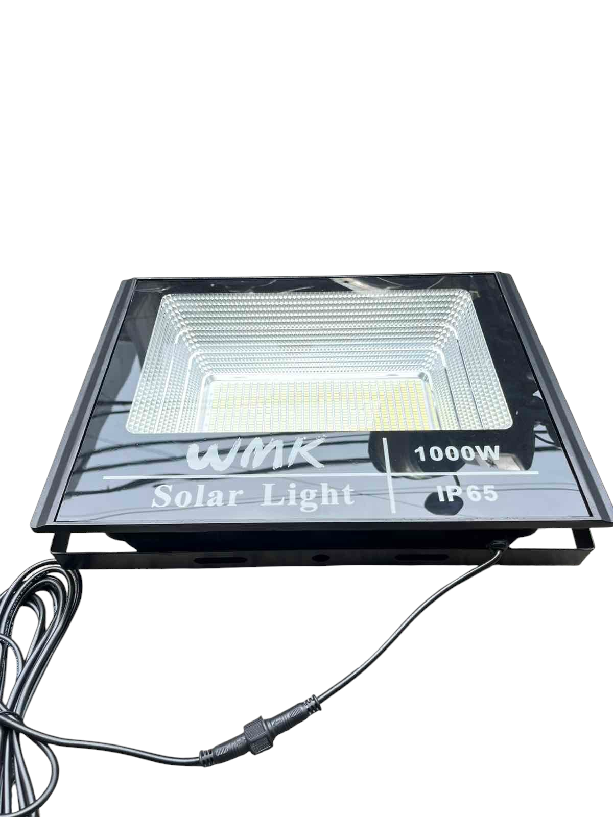 1000W Solar Flood Light outdoor lighting with black frame and clear protective cover from China