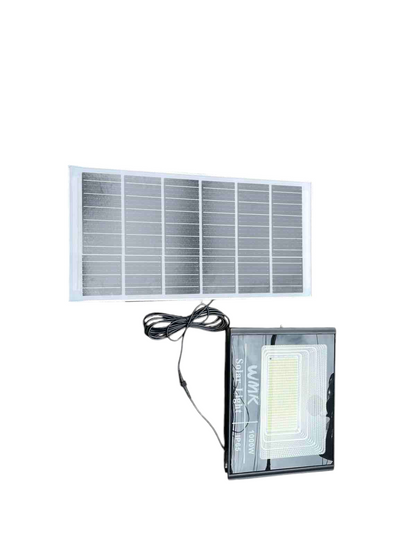 1000W Solar Flood Light with connected solar panel for efficient outdoor lighting