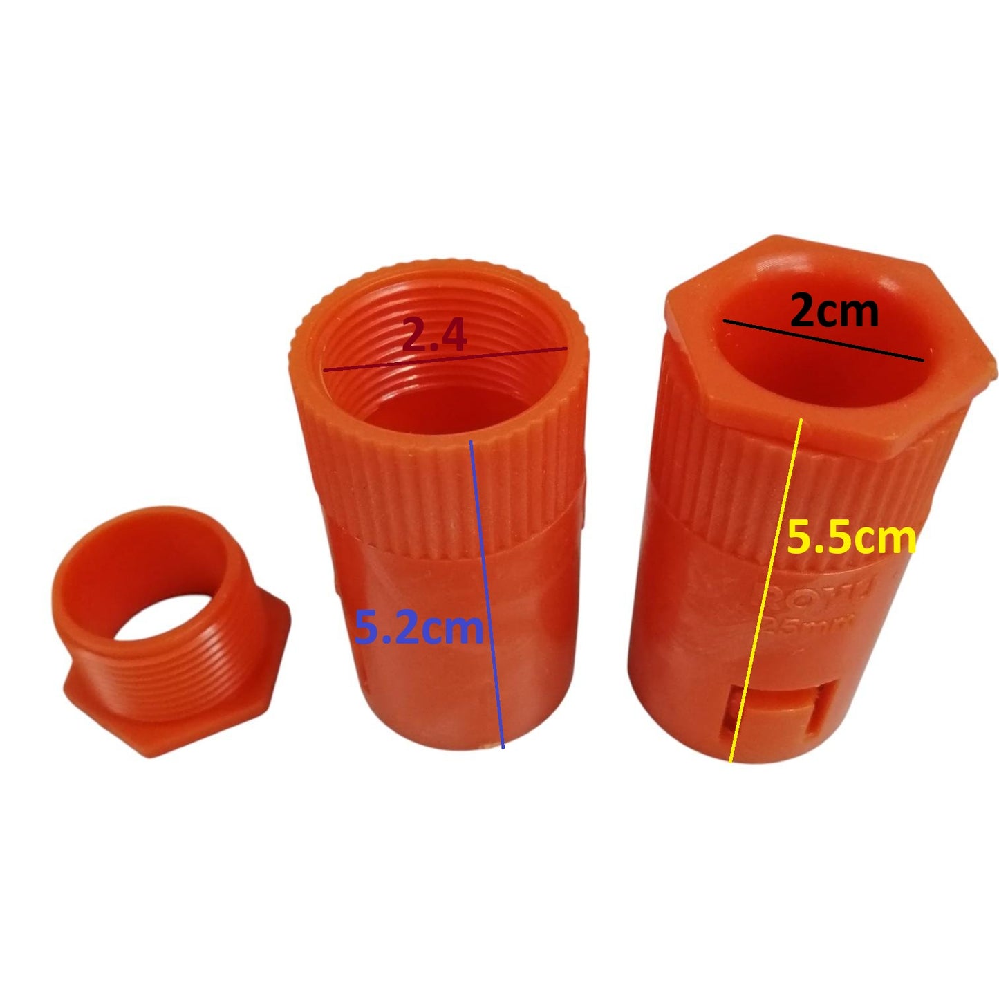 Royu PVC Flexible Hose Connector 25MM ¾ Inch RVFECPC25