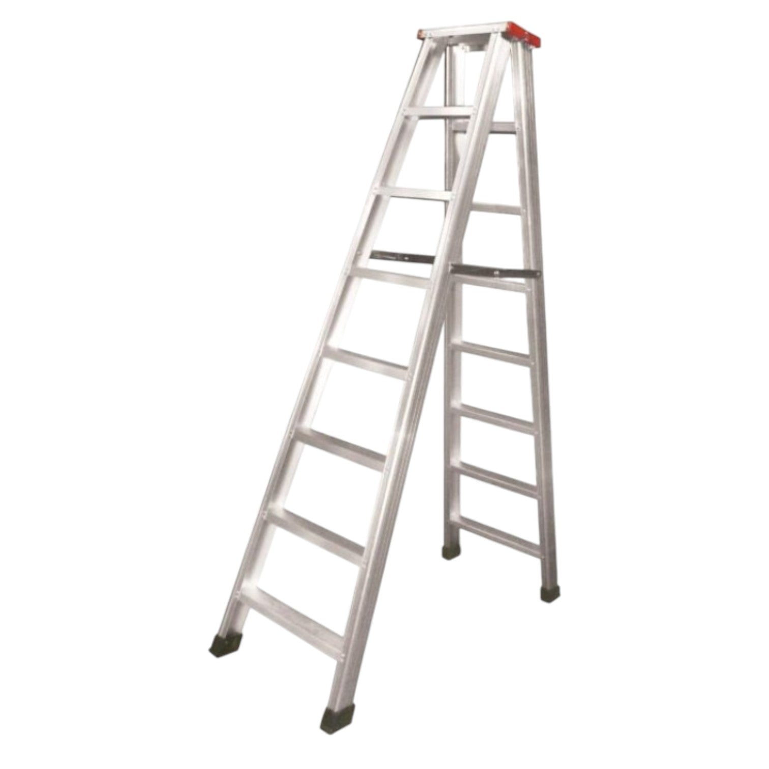 Tailee 8 Step Double Sided A Type Ladder aluminum folding stepladder with rubber feet and wide treads