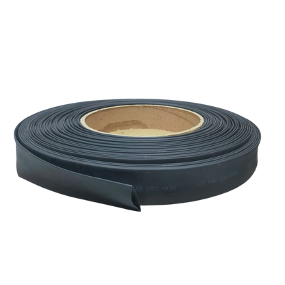 Roll of 30mm Shrinkable Tube Black cable management heat shrink tubing on cardboard core for wiring