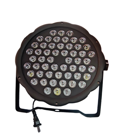 150W 7 Channel 220V LED stage light with multiple LED bulbs and black frame from China