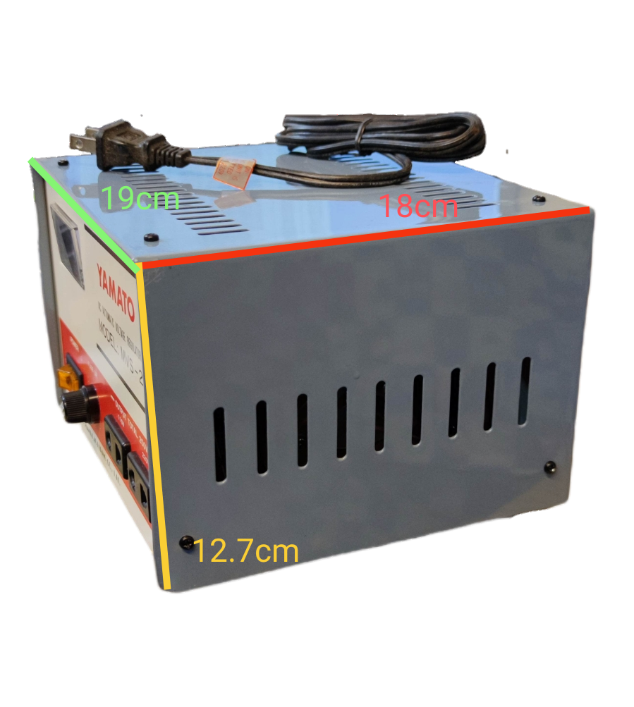 Electx Electrical Supply 250W automatic voltage regulator 220V with cooling vents and power cord