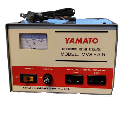Yamato 250W automatic voltage regulator 220V with power switch and voltage meter for electrical supply