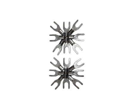 YB-8C electrical fork terminal set with durable metal construction for reliable connections
