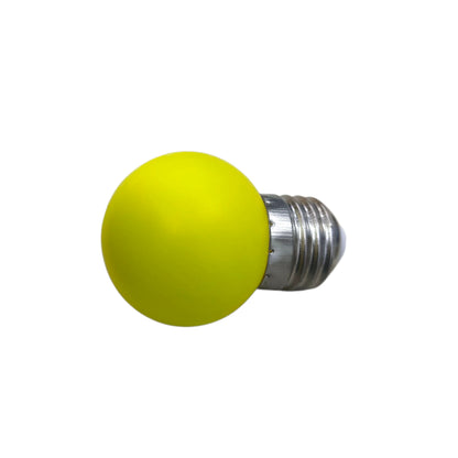 Denko yellow LED ping pong bulb E27 with a round design for vibrant lighting