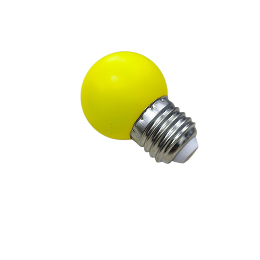 Denko yellow LED ping pong bulb E27 designed for decorative lighting and energy efficiency