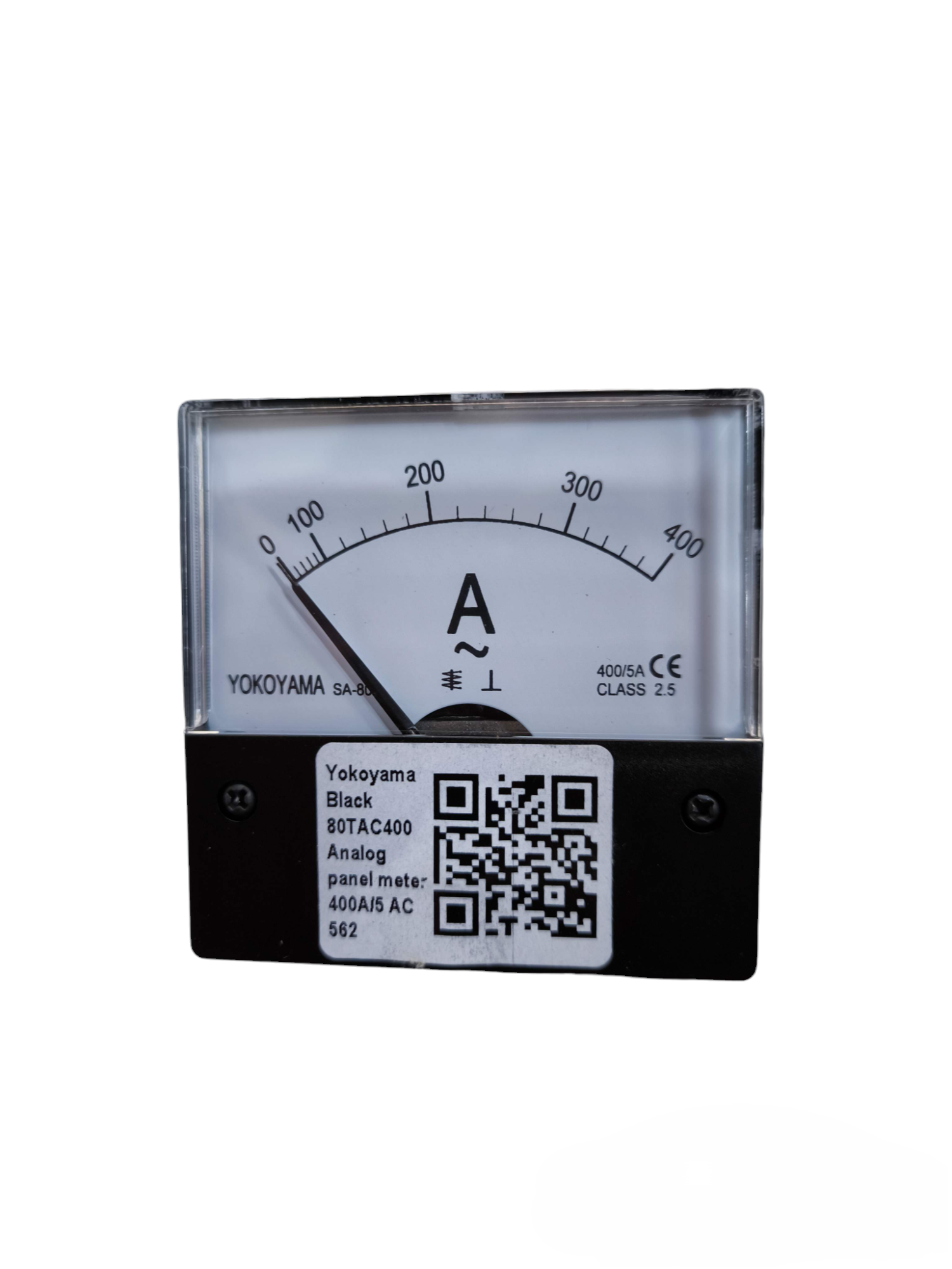 Yokoyama 400A AC Panel Meter 80mm x 80mm analog electrical circuitry part with clear display