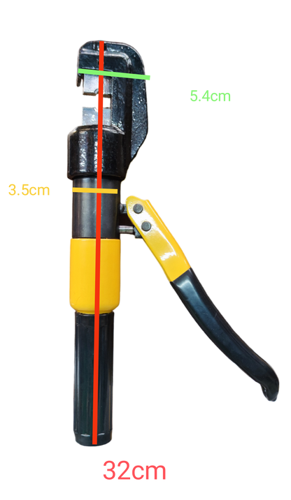 YQK-70 terminal lug crimper 4mm to 70mm with ergonomic handle and measurement markings