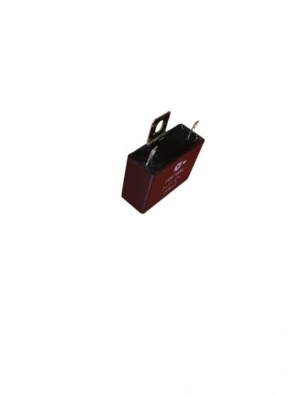 2uF 400V capacitor pack from Electx Electrical Supply in dark brown rectangular casing with metal terminal