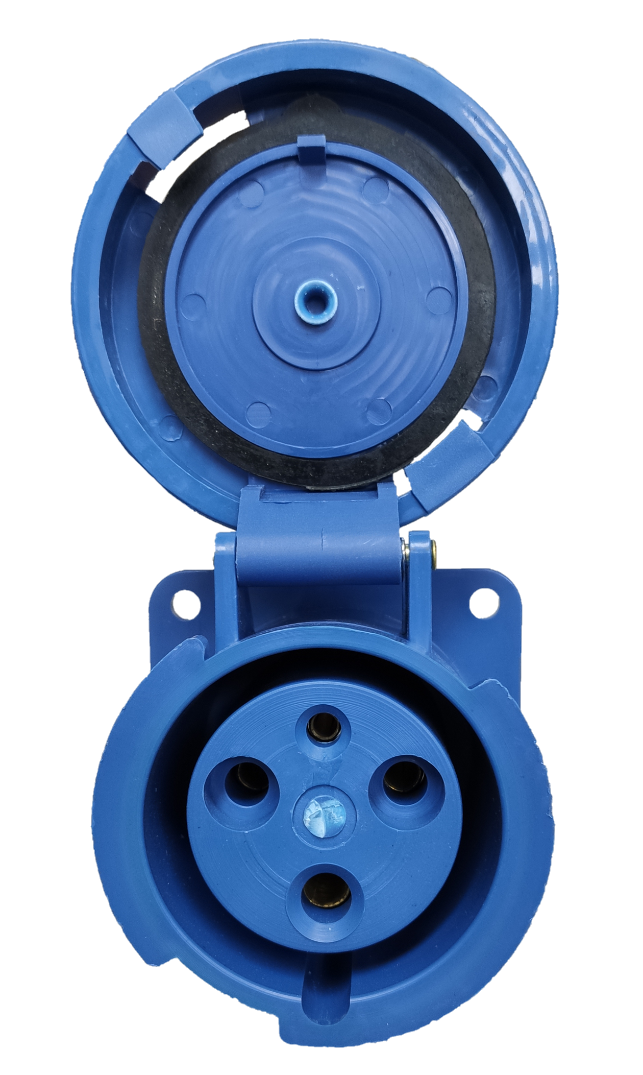 Grippes 63A industrial outlet 220V with a protective cover for safety and durability