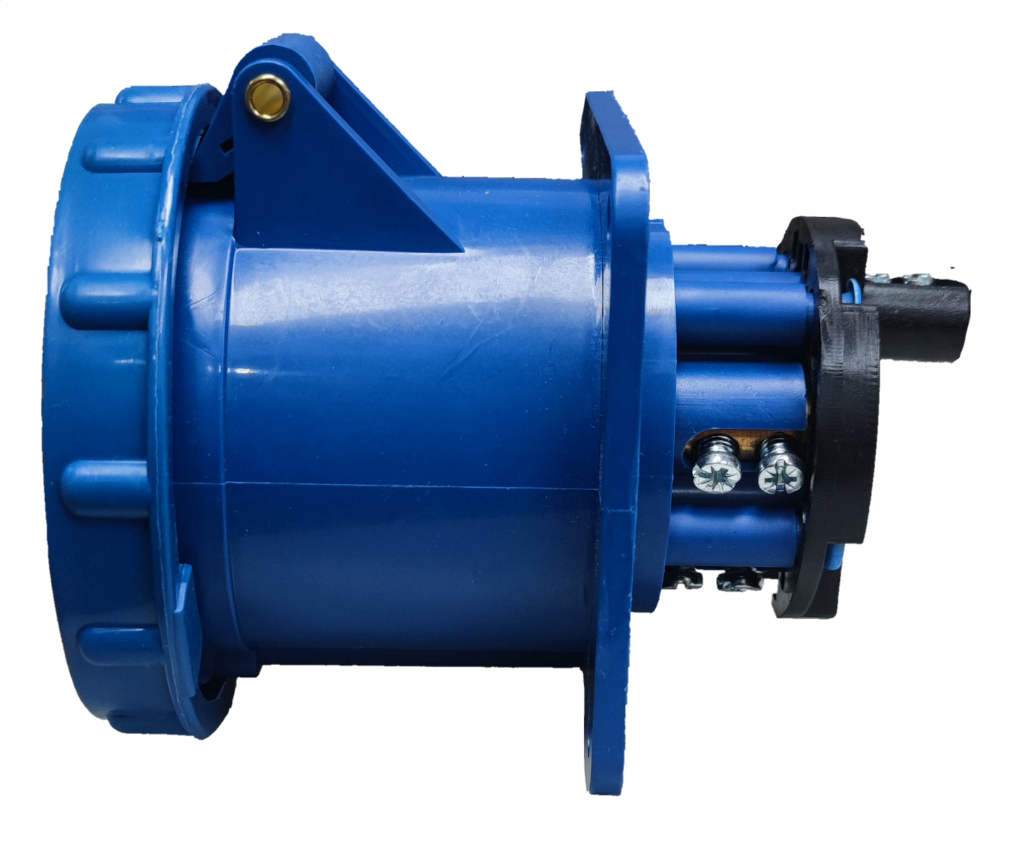 Grippes 63A industrial outlet 220V in blue with sturdy connectors for reliable power supply