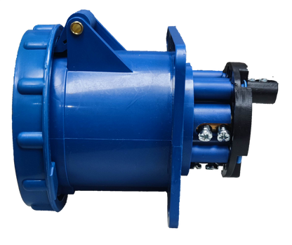 Grippes 63A industrial outlet 220V in blue with sturdy connectors for reliable power supply