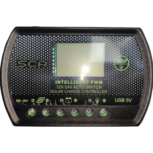 ZwitseRise 5V DC Solar Controller with LCD Display and Intuitive Setup for Efficient Solar Charging