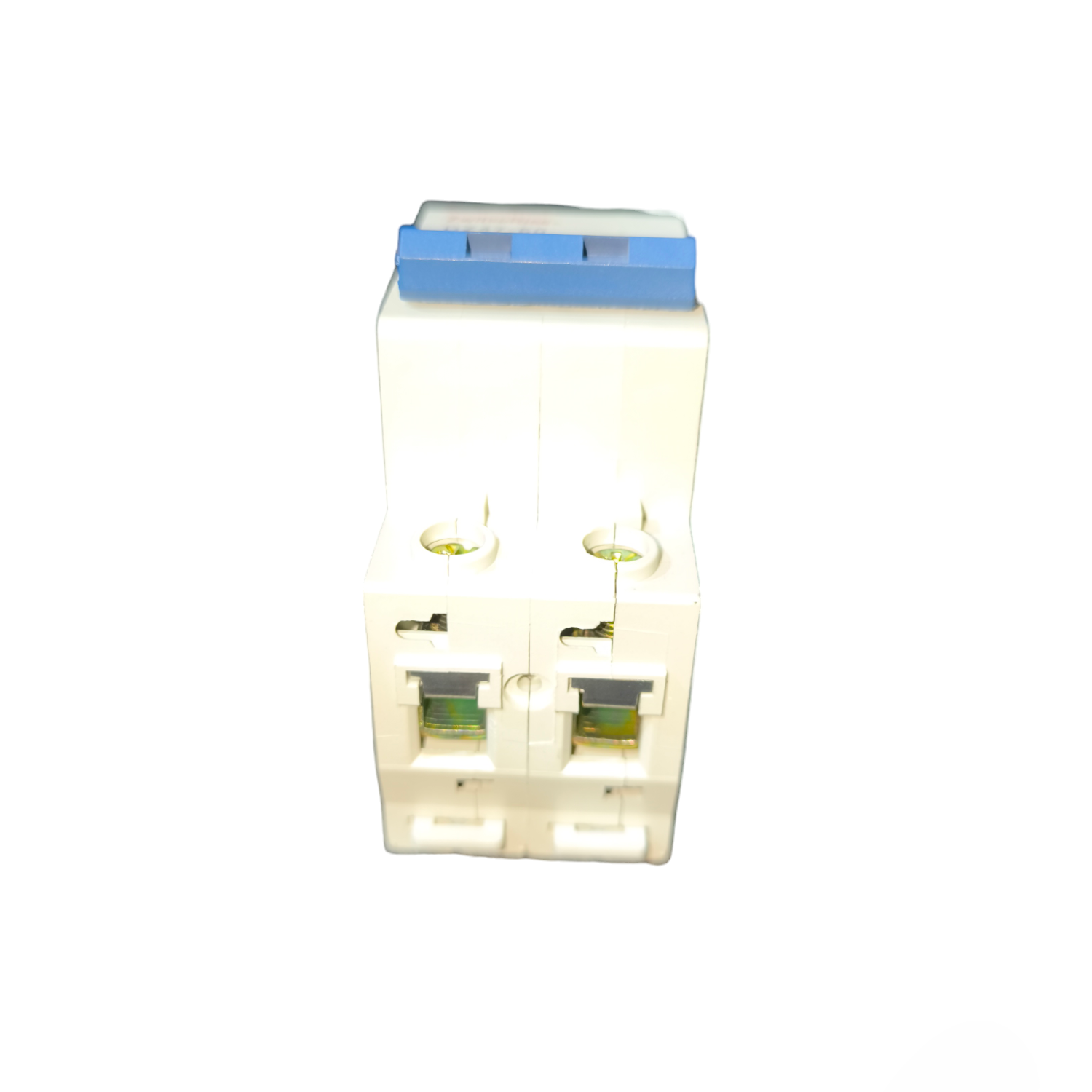 ZwitseRise 60A 2P DC Circuit Breaker white electrical component with blue switch