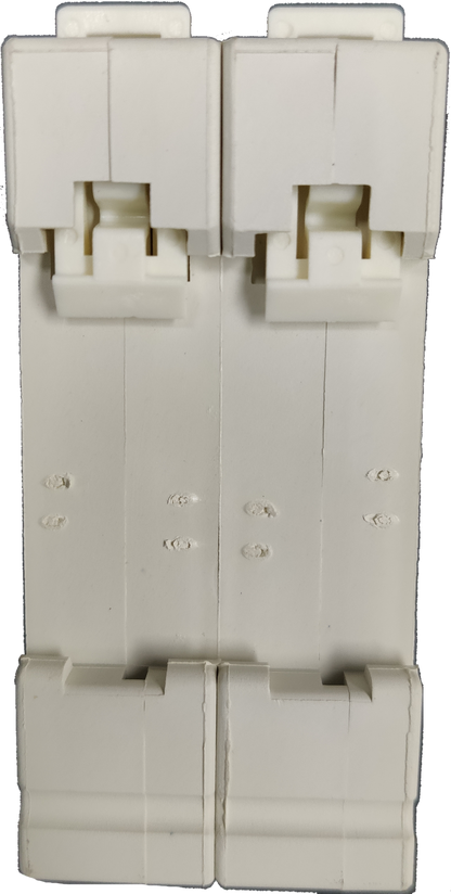 ZwitseRise 60A Miniature Circuit Breaker 48V DC white electrical component with dual switches