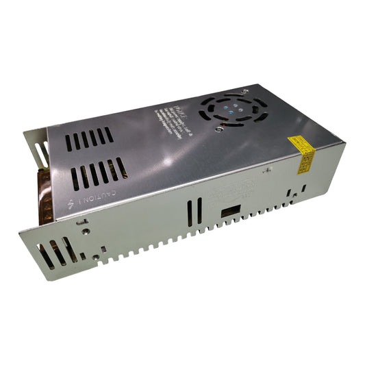 ZwitseRise Z0550 power supply for LED and CCTV featuring a sleek metal design and efficient cooling system