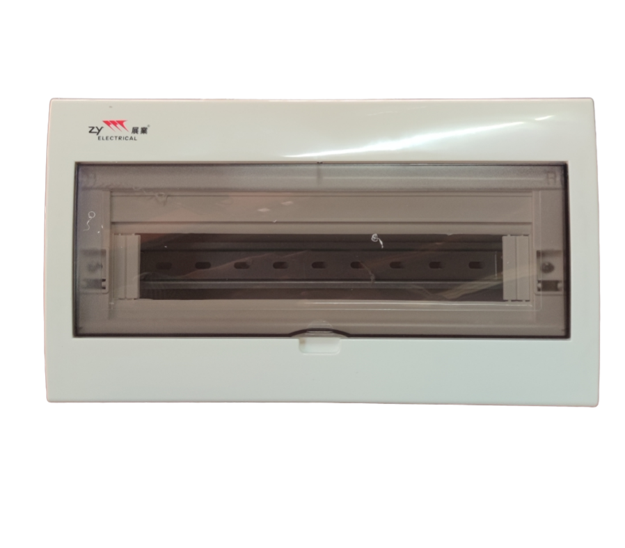 ZY Electrical 16 Ways Distribution Box Flush Type with transparent cover for circuit protection