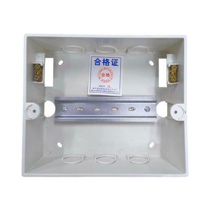 ZY 5-8 Ways Panel Board for Miniature white plastic junction box with DIN rail and terminal blocks